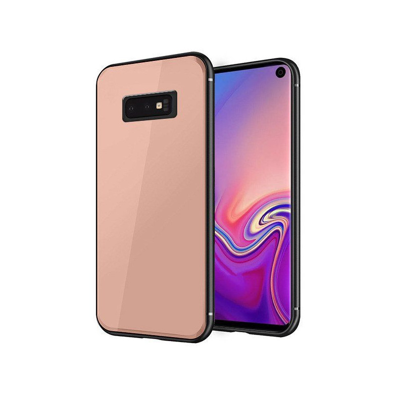 „GreenGo Samsung Galaxy S10E“ stiklinis dėklas, rožinis