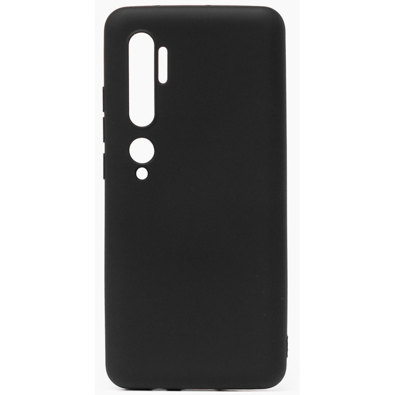 „Evelatus Xiaomi Mi Note 10“ / „Mi Note 10 Pro“ silikoninis dėklas, minkštas lietimui, TPU, juodas