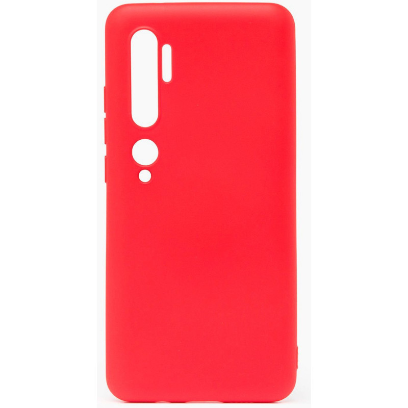 „Evelatus Xiaomi Mi Note 10“ / „Mi Note 10 Pro“ silikoninis dėklas, minkštas lietimui, raudonas, TPU, su nano technologi