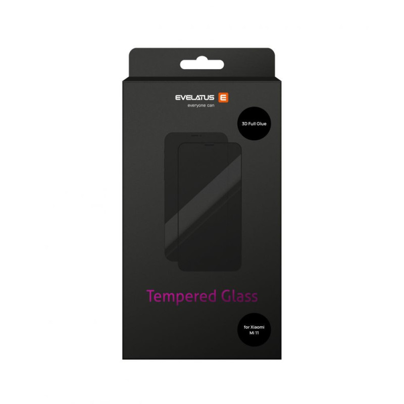 Evelatus Xiaomi Mi 11 2.5D Full Cover Japan Glue Glass Anti-Static