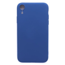 Evelatus Apple iPhone XR Nano silikoninis dėklas, minkštas lietimui, tamsiai mėlynas
