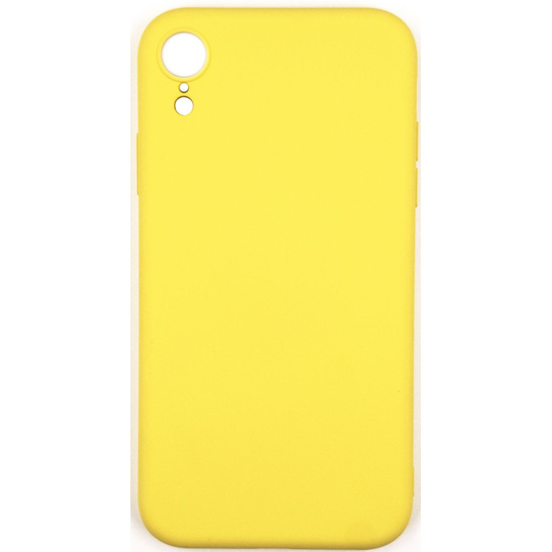 „Evelatus Apple iPhone XR“ nano silikoninis dėklas, minkštas lietimui, geltonas