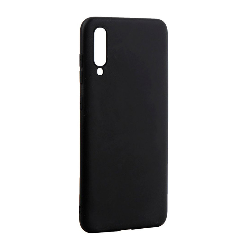 „Evelatus“ „Samsung Galaxy A70s“ nano silikoninis dėklas, minkštas lietimui, TPU, juodas