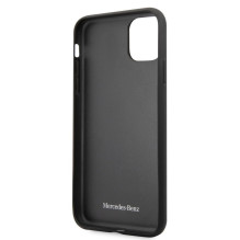 Mercedes-Benz Apple iPhone 11 Pro Max Leather Hardcase Perforation Black