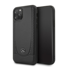 Mercedes-Benz Apple iPhone 11 Pro Leather Hardcase Perforation Black Mercedes-Benz Apple iPhone 11 Pro Leather Hardcase Perforation Black