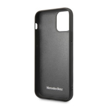 Mercedes-Benz Apple iPhone 11 Pro Hard Case Leather Carbon Fiber Black