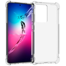 „Evelatus“ „Samsung Galaxy S20 Ultra“ apsauginis silikoninis dėklas, atsparus smūgiams, TPU, skaidrus, karinis