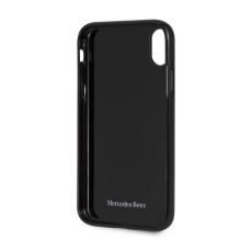 „Mercedes-Benz“ „Apple iPhone XR“ kietas anglies pluošto dėklas, juodas „Mercedes-Benz“ „Apple iPhone XR“ kietas anglies pluošto dėklas, juodas