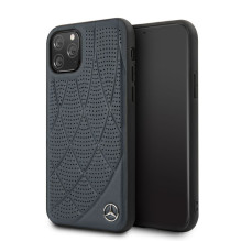 Mercedes-Benz Apple iPhone 11 Pro Quilted Genyine Leather Blue Mercedes-Benz Apple iPhone 11 Pro Quilted Genyine Leather Blue