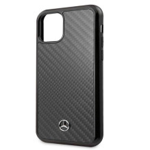 Mercedes-Benz Apple iPhone 11 Pro Max Hard Case Leather Carbon Fiber Black