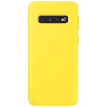 Evelatus Samsung Galaxy S10e Premium Soft Touch Silicone Case Light Yellow