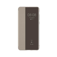 Huawei P40 Smart View atverčiamas dėklas, chaki spalvos