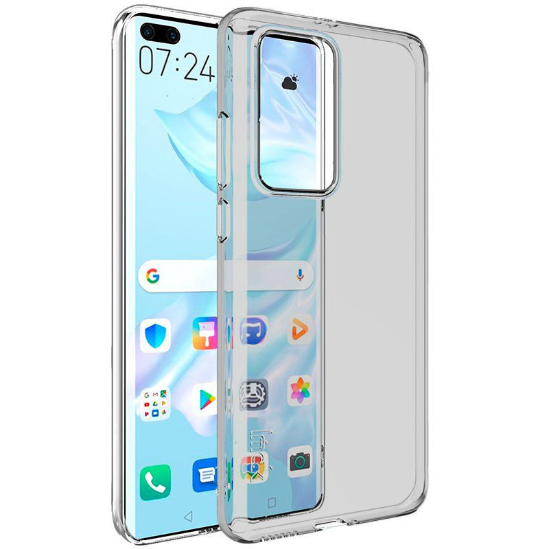 „Evelatus Huawei P40 Pro“ skaidrus silikoninis dėklas, 1,5 mm TPU, permatomas