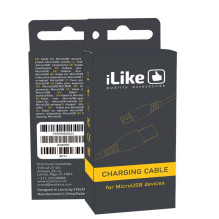 iLike - iLike įkrovimo laidas, skirtas „MicroUSB“ ICM01, juodas iLike - iLike įkrovimo laidas, skirtas „MicroUSB“ ICM01, juodas
