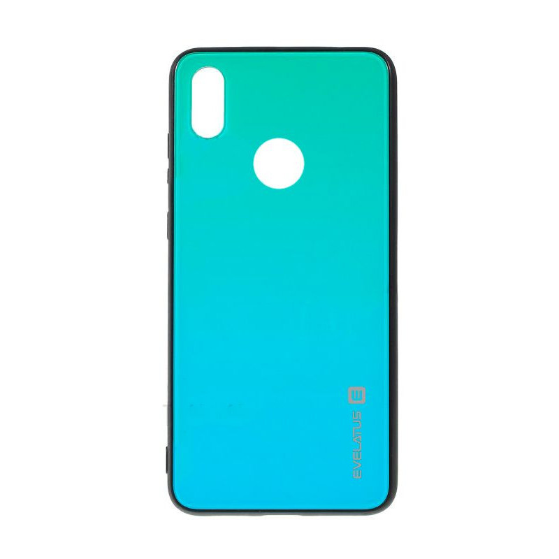 „Evelatus Huawei P Smart 2019“ gradientinis stiklinis dėklas 6, Lagoon spalvos