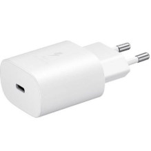 „Samsung“ kelioninis greitasis įkroviklis, iš kurio galima jungti C tipo į C tipo jungtį, 25 W, 1 m, EP-TA800XWEGWW, bal
