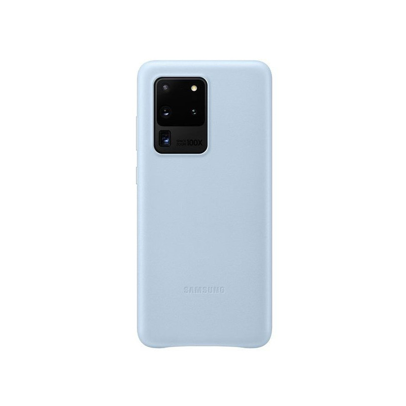 Samsung Galaxy S20 Ultra Leather Cover case Sky Blue