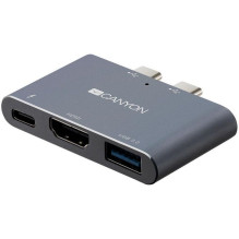 Canyon DS-1 Multiport Docking Station with 3 port Space Gray Canyon DS-1 Multiport Docking Station with 3 port Space Gray
