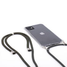 Evelatus Apple iPhone 11 Pro Max Case with rope Green Transparent