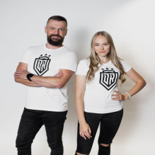 Dinamo - Women's T-SHIRT "DINAMO" WITH BLACK PRINT M White Dinamo - Women's T-SHIRT "DINAMO" WITH BLACK PRINT M White
