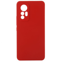 „Evelatus Xiaomi 12 Pro“ aukščiausios kokybės minkšto lietimo silikoninis dėklas, raudonas
