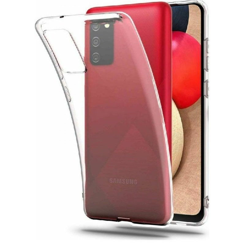 „Evelatus Samsung Galaxy A02s“ skaidrus silikoninis dėklas, 1,5 mm TPU, permatomas