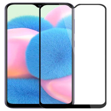 „iLike Samsung A30s 2.5D“ juodo rėmelio, visiškai klijuojamas, dėklas „iLike Samsung A30s 2.5D“ juodo rėmelio, visiškai klijuojamas, dėklas