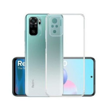 Evelatus Xiaomi Redmi Note 10 / 10S / Poco M5s karinis smūgiams atsparus silikoninis dėklas TPU permatomas