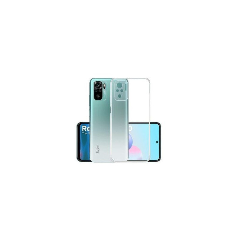 Evelatus Xiaomi Redmi Note 10 / 10S / Poco M5s karinis smūgiams atsparus silikoninis dėklas TPU permatomas