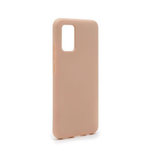 Evelatus Samsung Galaxy A02s Nano Silicone Case Soft Touch TPU Beige
