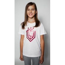 Dinamo - CHILDREN'S T-SHIRT 6Y "DINAMO" WITH RED METALLIC PRINTING White