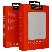 Evelatus - Evelatus išorinė baterija EPB07 10000 mAh, balta Evelatus - Evelatus išorinė baterija EPB07 10000 mAh, balta