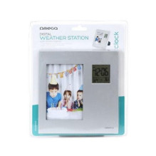 OMEGA Digital Wheather Station with Photo Frame Silver OMEGA Digital Wheather Station with Photo Frame Silver