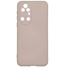 „Evelatus Huawei P50 Nano“ silikoninis dėklas, minkštas lietimui, smėlio spalvos