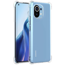 „Evelatus Xiaomi Mi 11“ karinis smūgiams atsparus silikoninis dėklas TPU permatomas