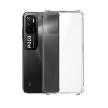 „Evelatus Xiaomi Poco M3 Pro / M3 Pro 5G“ karinis smūgiams atsparus silikoninis dėklas TPU permatomas