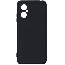 „Evelatus Xiaomi Poco M4 5G“ nano silikoninis dėklas, minkštas lietimui, TPU, juodas