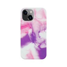 Evelatus Apple iPhone 14 Premium Silicone case Customized Print Purple