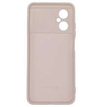 „Evelatus Xiaomi Poco M4 5G“ nano silikoninis dėklas, minkštas lietimui TPU, smėlio spalvos