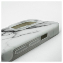 Evelatus Apple iPhone 14 Pro Premium Silicone case Customized Print Marble White