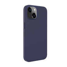 Evelatus Apple iPhone 14 Genuine Leather Case with MagSafe Blue