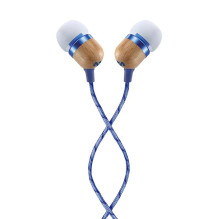 Marley Smile Jamaica Earbuds, In-Ear, Wired, Microphone, Denim