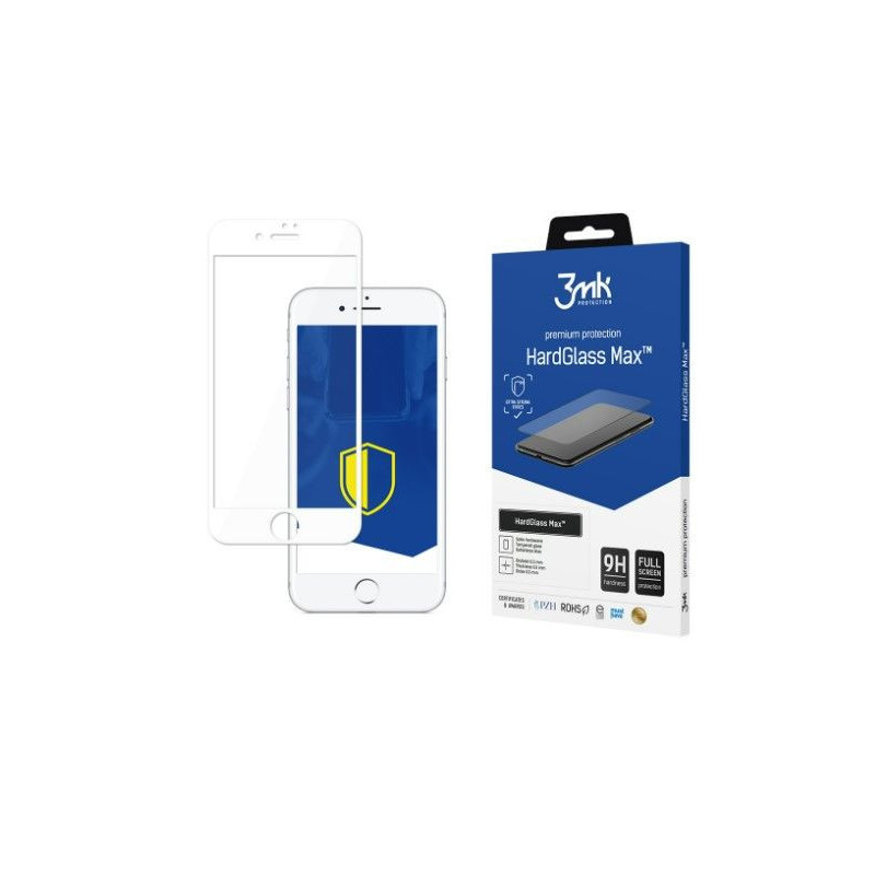 3MK Apple iPhone 7 kieto stiklo Max baltas