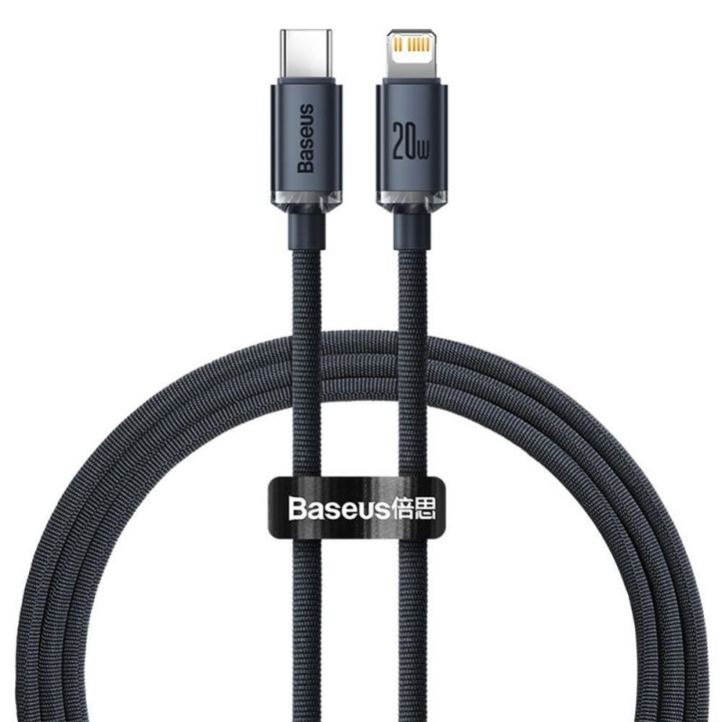 Baseus LAIDAS „LIGHTNING“ Į USB 2M / JUODAS CAJY000301