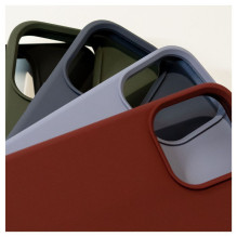 Evelatus Apple iPhone 15 Pro Premium Soft Touch Silicone Case Dark Olive