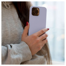 „Evelatus Apple iPhone 14 Pro 6.1“ aukščiausios kokybės minkštas silikoninis dėklas alyvinis
