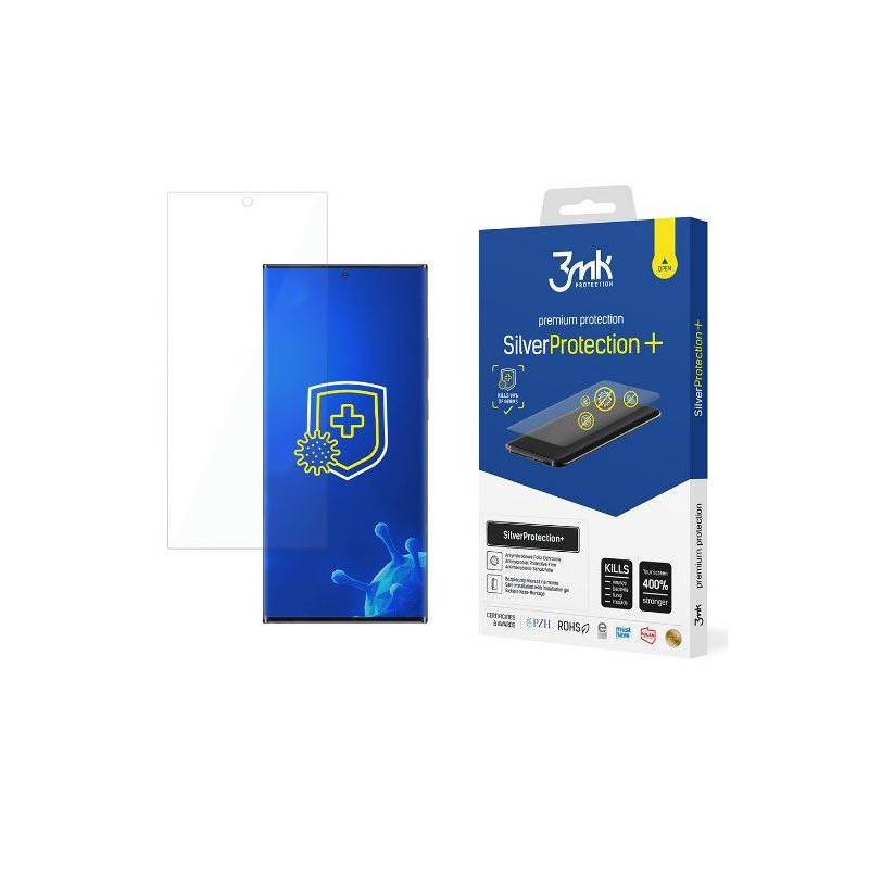 3MK Samsung Galaxy S22 Ultra 5G sidabrinė apsauga+