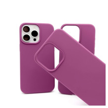 „Evelatus Apple iPhone 15 Pro Max“ aukščiausios kokybės minkštas silikoninis dėklas, tamsiai violetinis