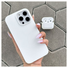 „Evelatus Apple iPhone 14 Pro Max“ aukščiausios kokybės minkšto lietimo silikoninis dėklas, baltas
