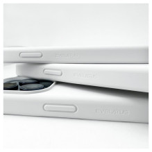 „Evelatus Apple iPhone 14 Pro Max“ aukščiausios kokybės minkšto lietimo silikoninis dėklas, baltas